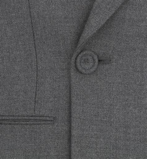 Oblique Jacket Anthracite Gray Brushed Wool 